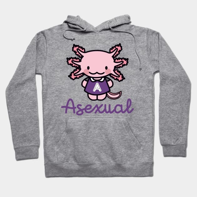 asexual axolotl Hoodie by remerasnerds